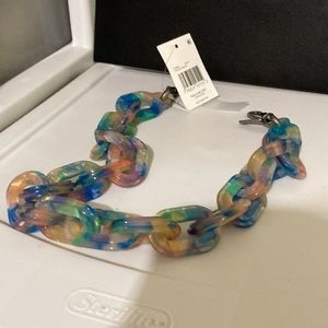 CoachResin Lt. Blue Multi Chain Strap